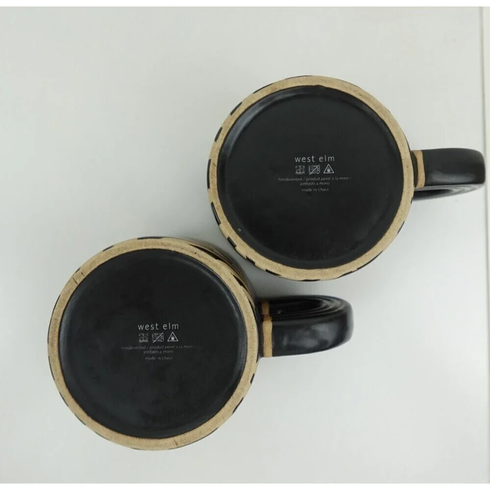 West Elm Ceramic Stoneware 2 Piece Mug Set